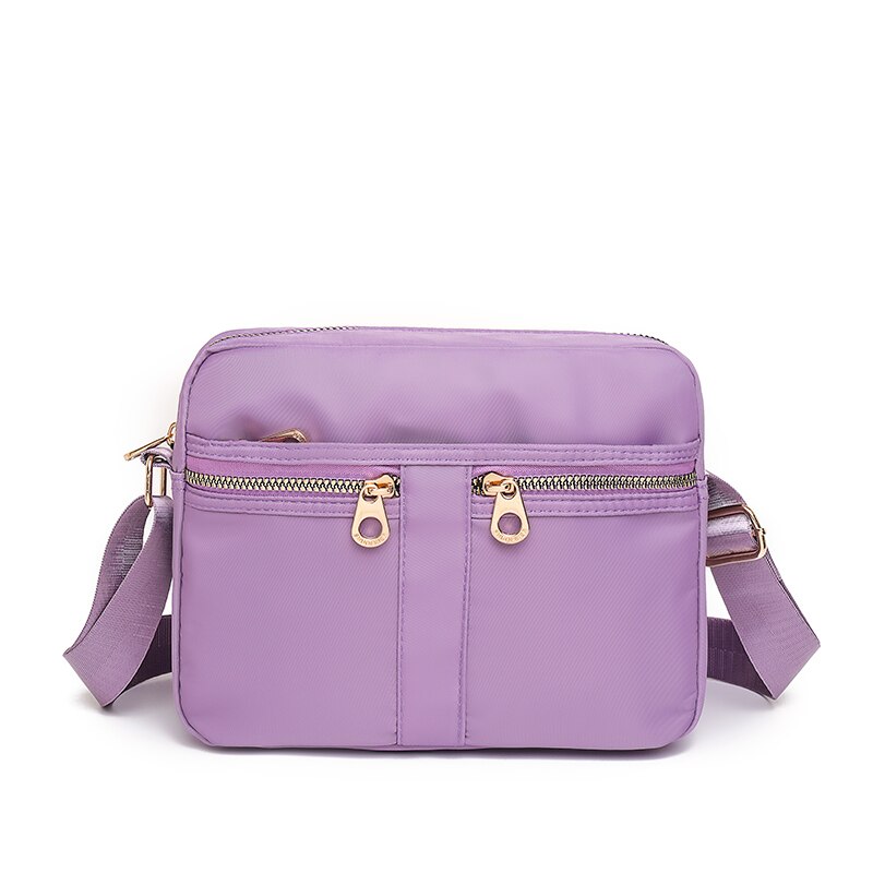 Fashion Multi-pocket Design Ladies Shoulder Bag High Quality Nylon Women Messenger Bags Solid Color Designer Women's Travel Bag
