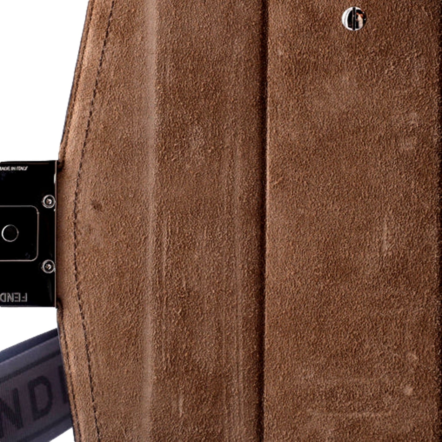 Fendi Baguette Soft Trunk Phone Case Bag Zucca Canvas and Leather