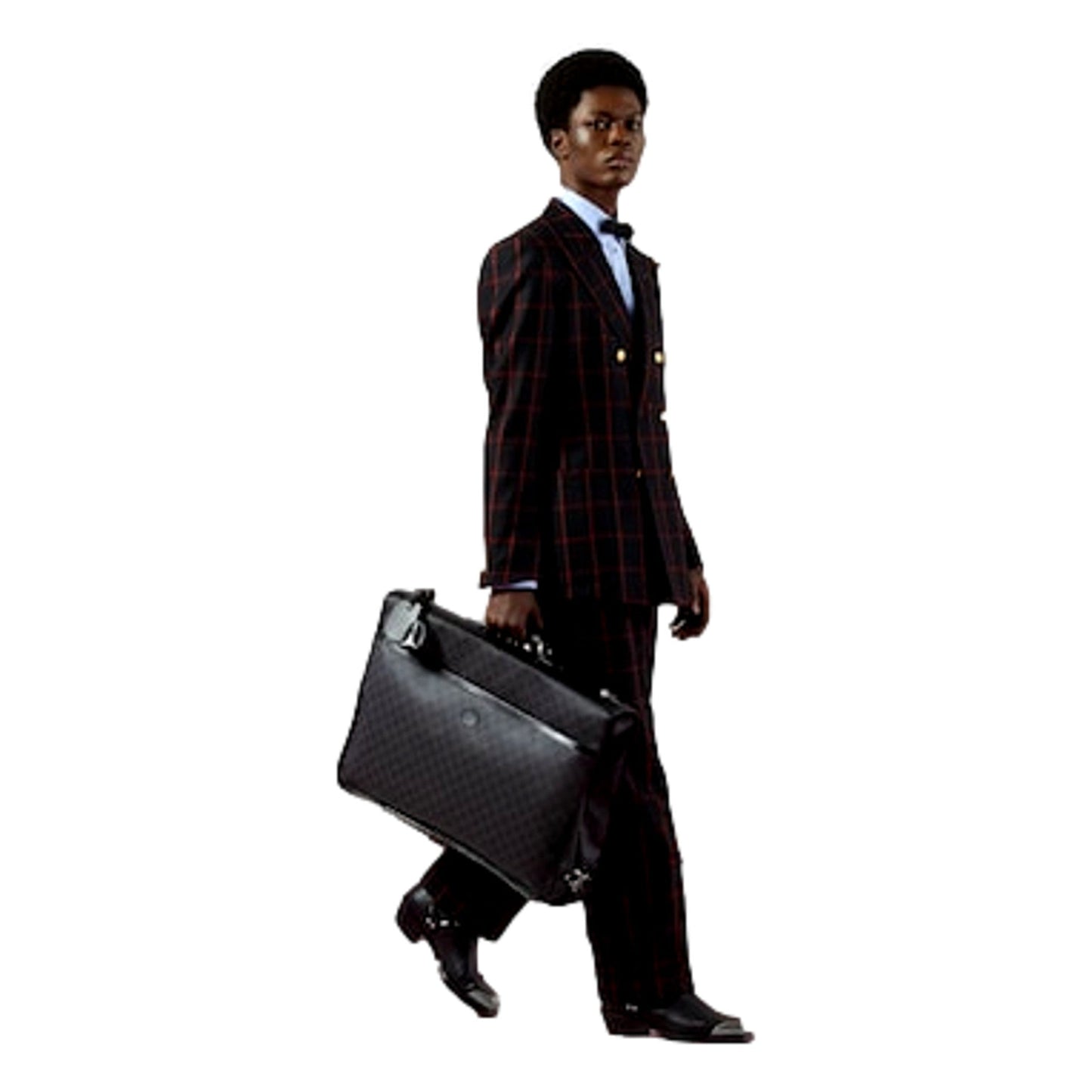 Gucci Supreme Interlocking GG Supreme Black Garment Bag Holdall