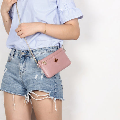CICICUFF Head Layer Cowhide Messenger Bag New Genuine Leather Hand Bag Retro Shoulder Bag Women Small Chain Cross Body Bags