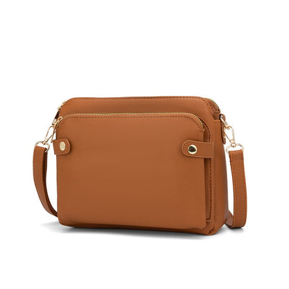 New Fashion Three Layer Leather Messenger Bag