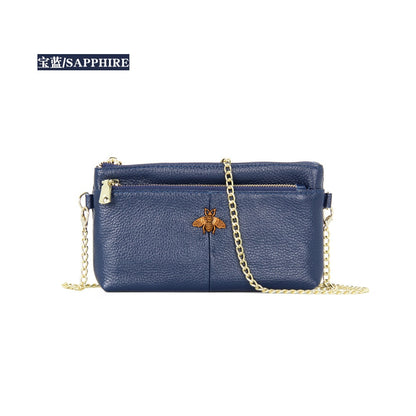 CICICUFF Head Layer Cowhide Messenger Bag New Genuine Leather Hand Bag Retro Shoulder Bag Women Small Chain Cross Body Bags