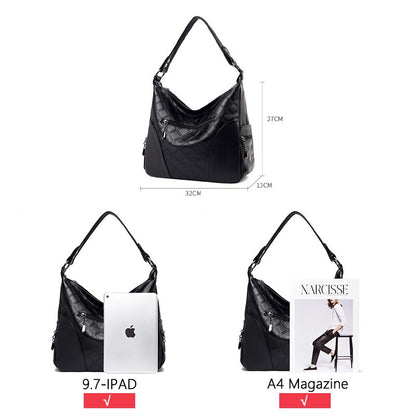 High Quality PU Leather Ladies Shoulder Bag Rhombus Pattern Stitching Designer Brand Messenger Bag Ladies Soft Handbag New