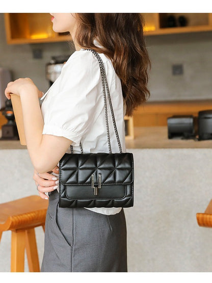 Diamond chain bag, one shoulder crossbody bag, fashionable and versatile, large capacity