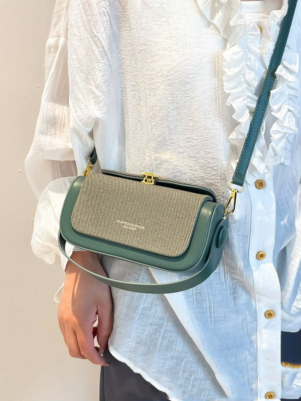 Fashionable Trendy Elegant Small Square Bag Shoulder Crossbody Bag Literary Simple Handbag Luxury Retro Box Bag Wholesale