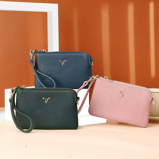 Genuine Leather Women Wallets and Coin Purses Fashion Zipper Credit Card Holder Wallet Short Ladies Designer Change Purse