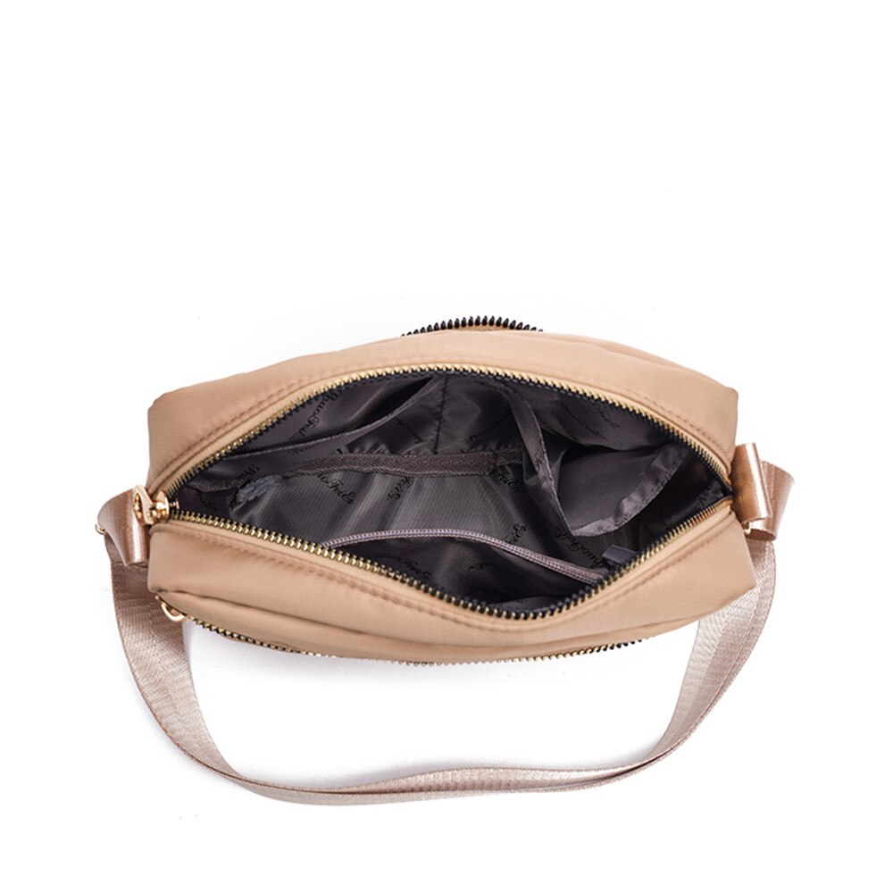 Fashion Multi-pocket Design Ladies Shoulder Bag High Quality Nylon Women Messenger Bags Solid Color Designer Women's Travel Bag