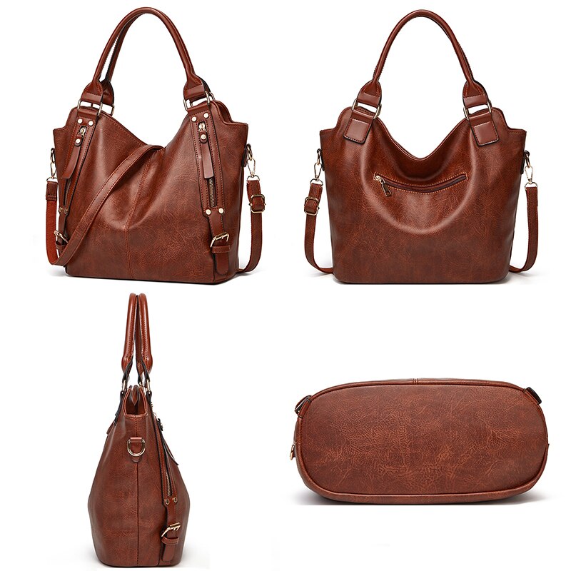 Big Capacity Women Handbag Luxury Women Bag Side pockets Design Hand Bag PU Leather Totes Shoulder Bags Ladies WLHB2215