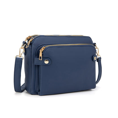 New Fashion Three Layer Leather Messenger Bag
