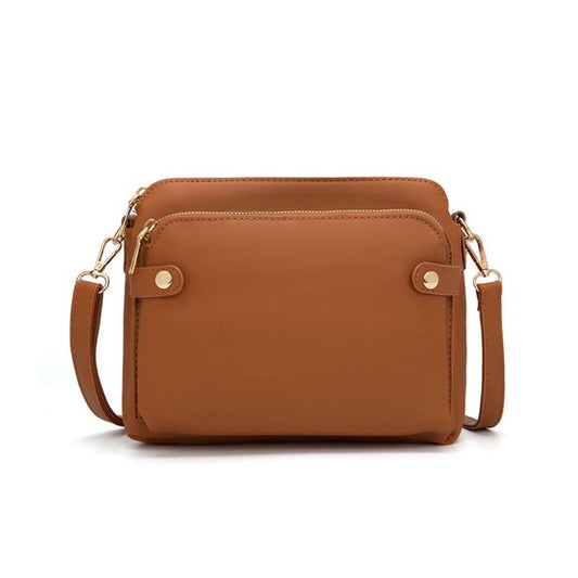 New Fashion Three Layer Leather Messenger Bag