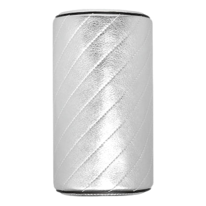 Gucci Blondie Mini Shoulder Bag in Metallic Silver Leather