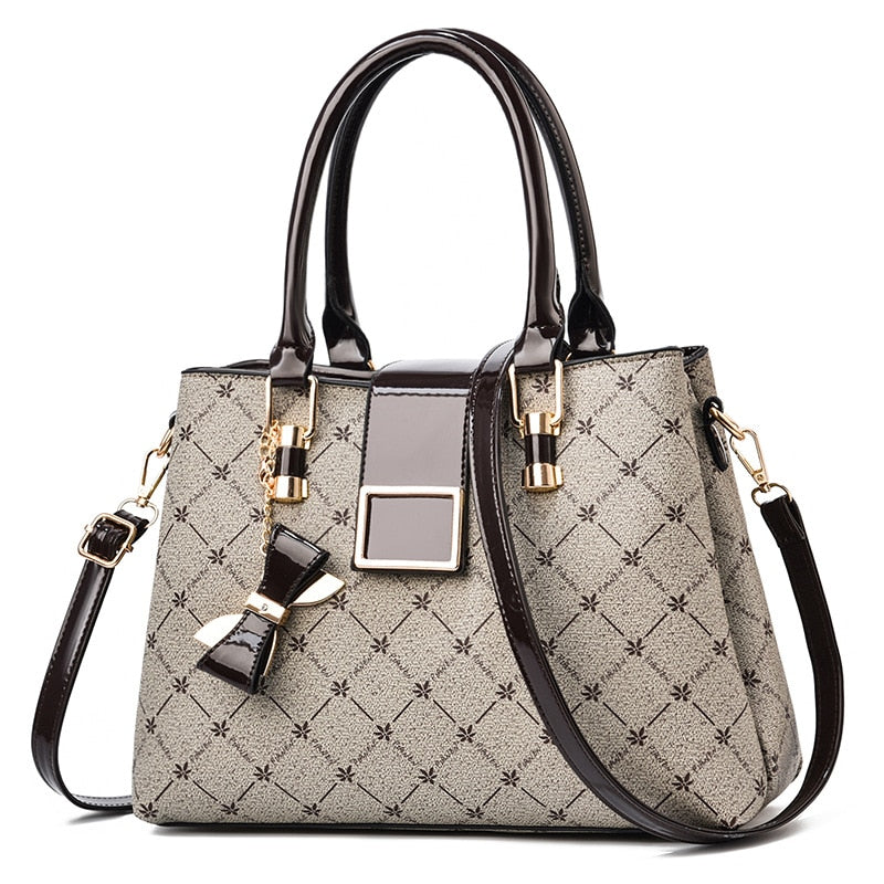 Newposs Fashion Woman Bag Female Hand Tote Bag Messenger Shoulder Bag Lady HandBag Set Luxury Composite Bag Designer
