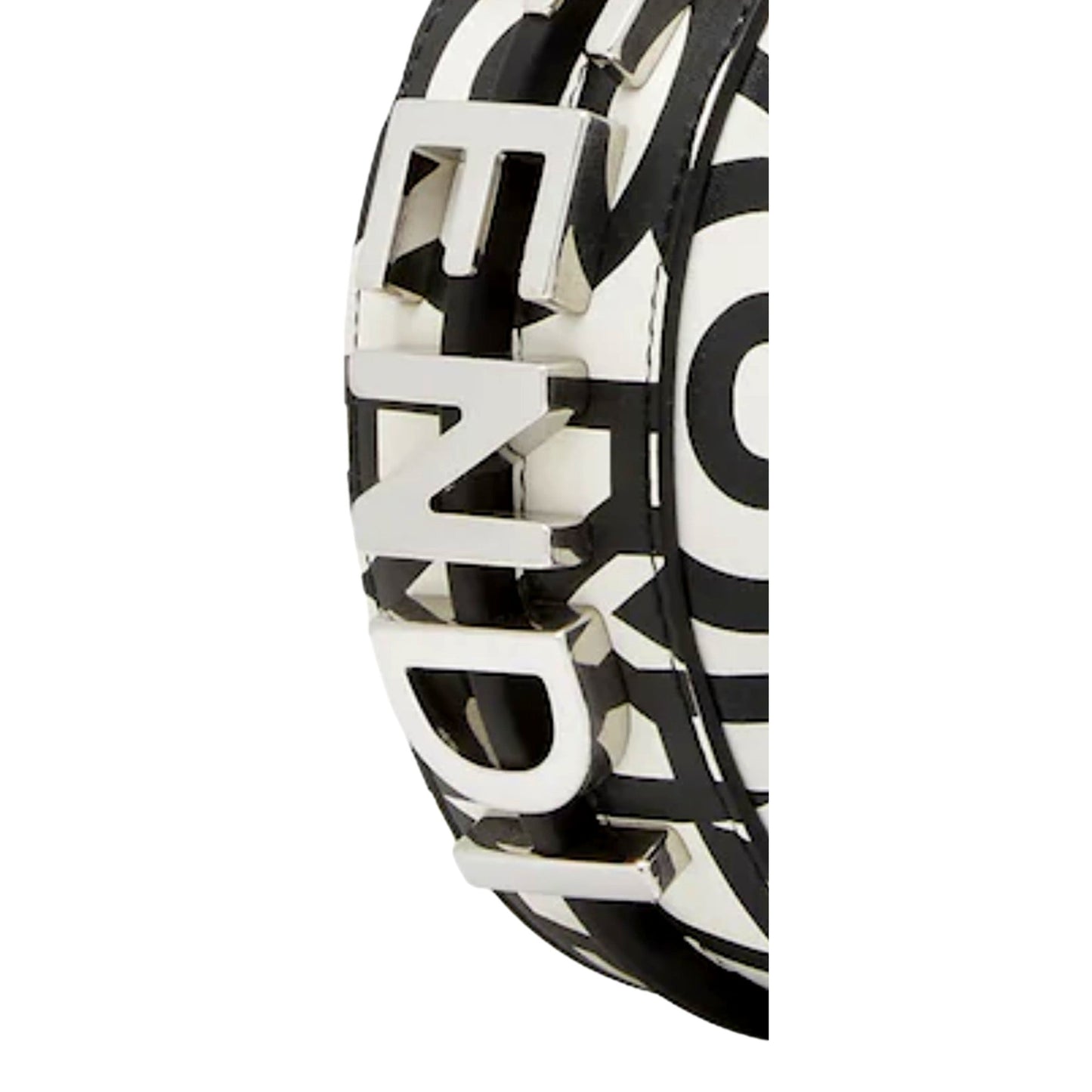 Fendi x Marc Jacobs Fendigraphy Black and White Hobo Nano Bag