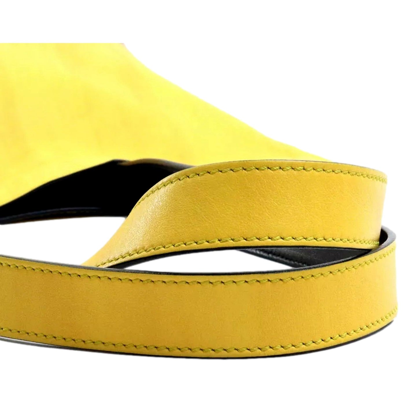 Fendi Pack Yellow Box Leather Shopping Large Tote Bag