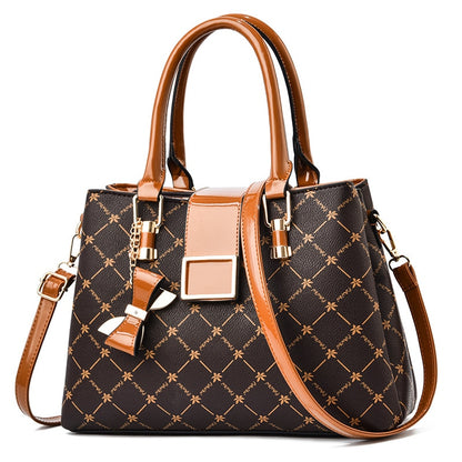 Newposs Fashion Woman Bag Female Hand Tote Bag Messenger Shoulder Bag Lady HandBag Set Luxury Composite Bag Designer