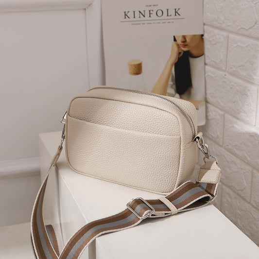 Fashion Women's Bag New Solid PU Crossbody Bag Small Shoulder Bag Small Square Bag