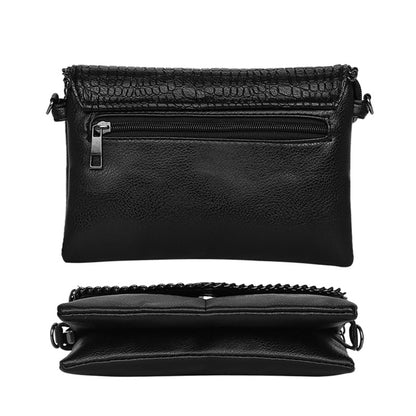 High quality alligator chains handbags fashion women envelope clutch ladies party famous brand shoulder messenger crossbody bags