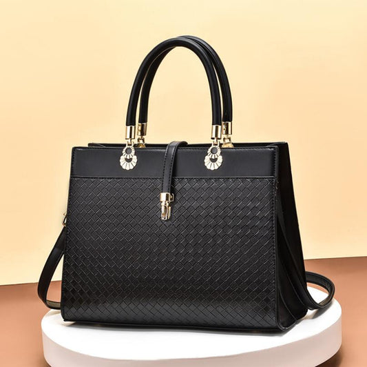 Autumn Winter High Quality Luxury Female Bag Woven Texture Ladies Large Capacity Handbag Bridal Bag Wedding Bag Womens Messenger Bag