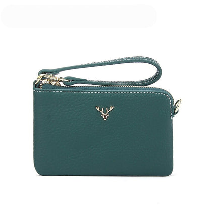 Genuine Leather Women Wallets and Coin Purses Fashion Zipper Credit Card Holder Wallet Short Ladies Designer Change Purse