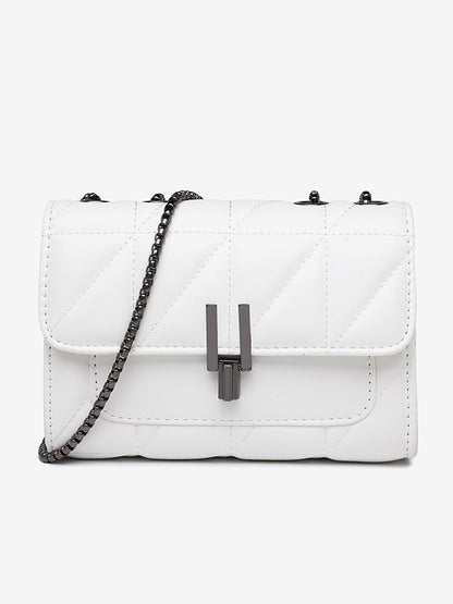Diamond chain bag, one shoulder crossbody bag, fashionable and versatile, large capacity