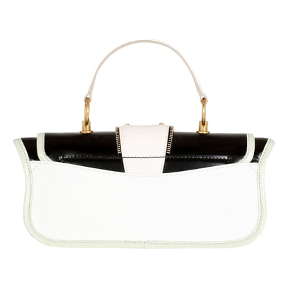 Balmain Blaze Mint Green Leather Baguette Top Handle Crossbody Bag