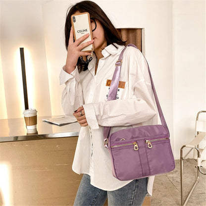 Fashion Multi-pocket Design Ladies Shoulder Bag High Quality Nylon Women Messenger Bags Solid Color Designer Women's Travel Bag