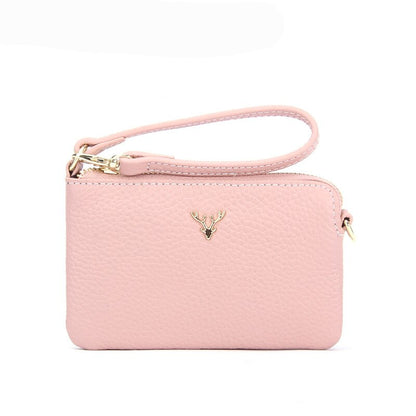 Genuine Leather Women Wallets and Coin Purses Fashion Zipper Credit Card Holder Wallet Short Ladies Designer Change Purse