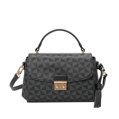 Shoulder Bags For Women New Luxury With Crossbody Strap And Top Handle Plaid Fashion Vintage Messenger Female Hot Handbags