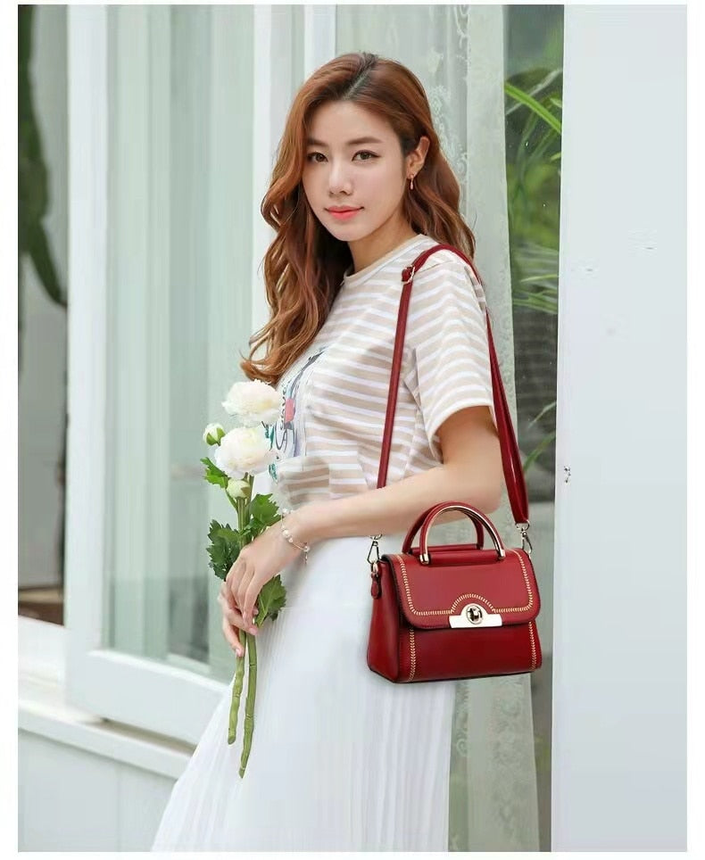 Bag Women New Trendy Fashion Simple Handbag Wild Casual Ladies One-Shoulder Messenger Bag