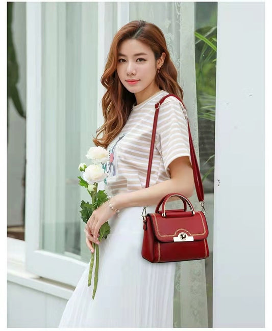Bag Women New Trendy Fashion Simple Handbag Wild Casual Ladies One-Shoulder Messenger Bag