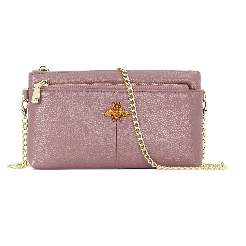 CICICUFF Head Layer Cowhide Messenger Bag New Genuine Leather Hand Bag Retro Shoulder Bag Women Small Chain Cross Body Bags