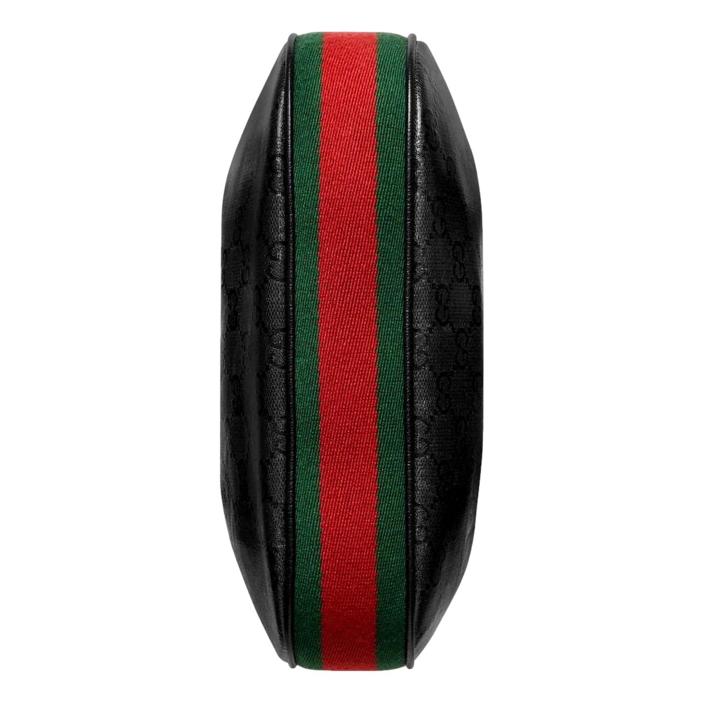 Gucci Attache Web Stripe Small Shoulder Bag Black Leather