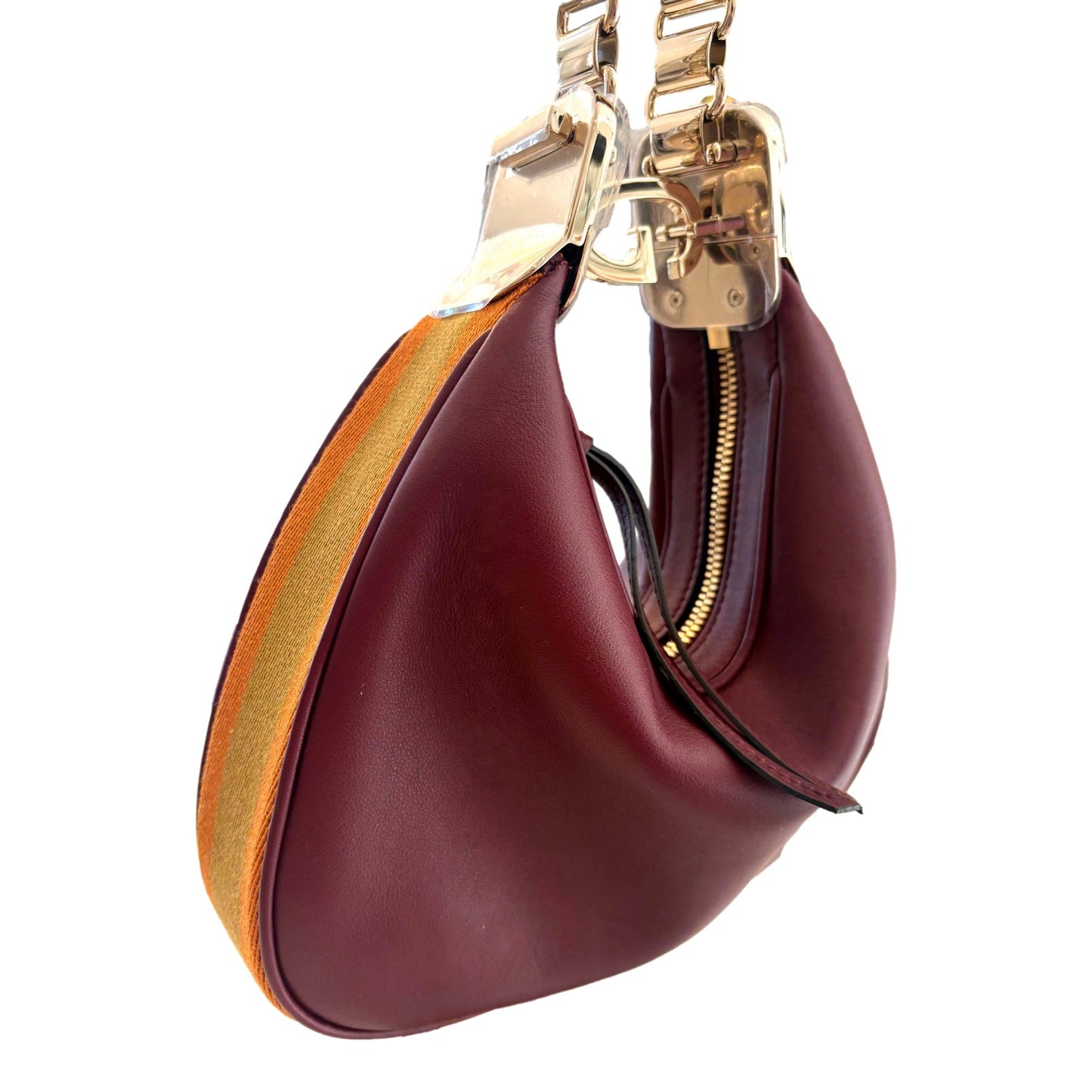 Gucci Attaché Small Shoulder Bag Burgundy Leather