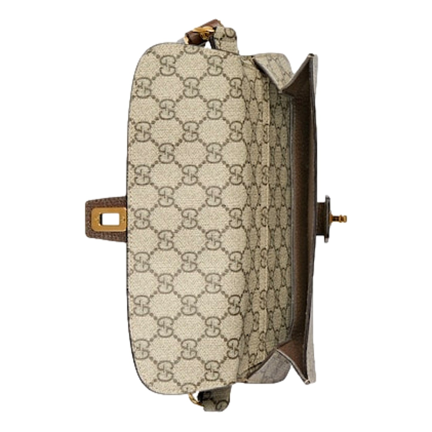 Gucci GG Supreme Blondie Canvas Belt Bag Brown Beige Size 110