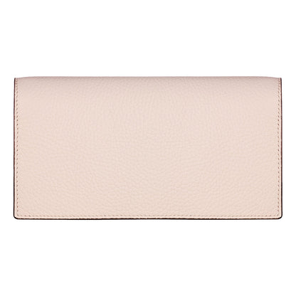 Gucci Interlocking Double G Python Leather Bow Chain Wallet Light Pink