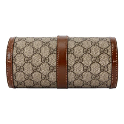 Gucci GG Supreme Canvas Leather Beige Brown Watch Case