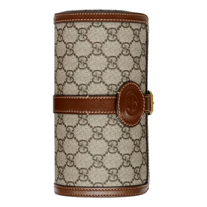 Gucci GG Supreme Canvas Leather Beige Brown Watch Case