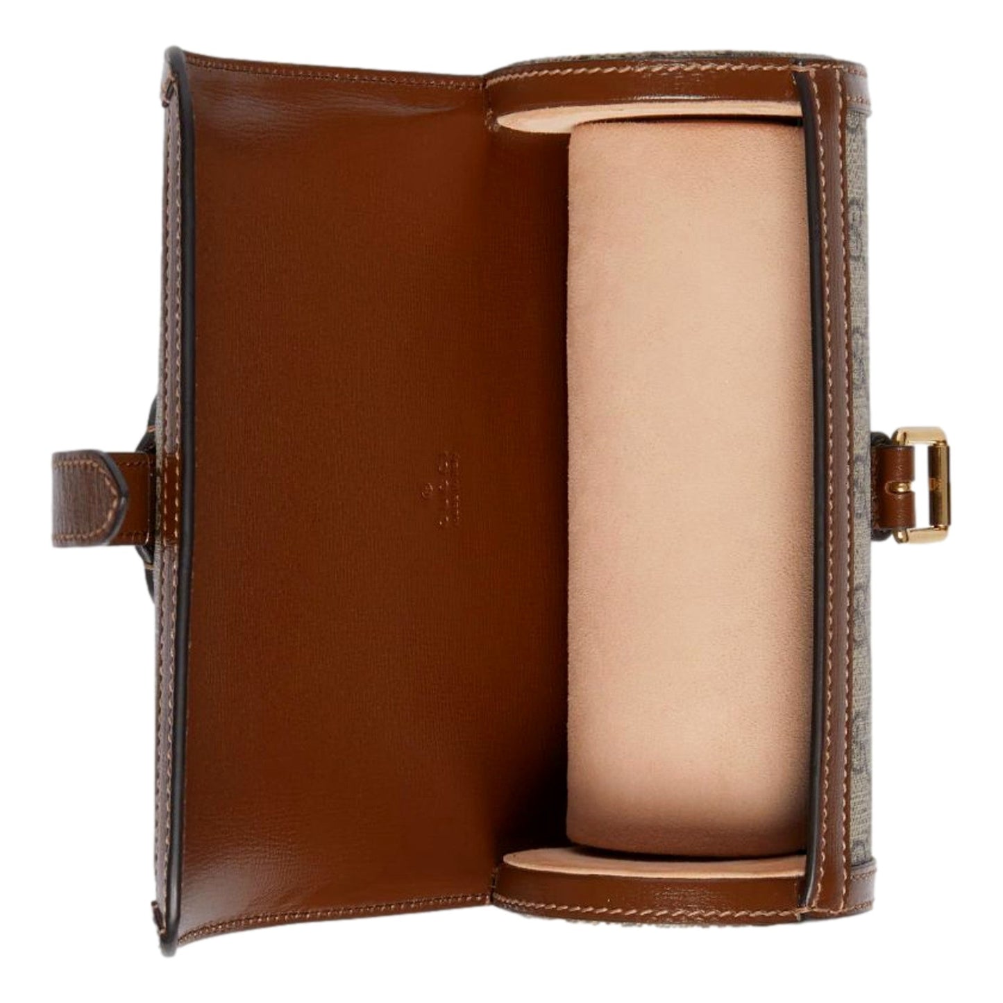 Gucci GG Supreme Canvas Leather Beige Brown Watch Case