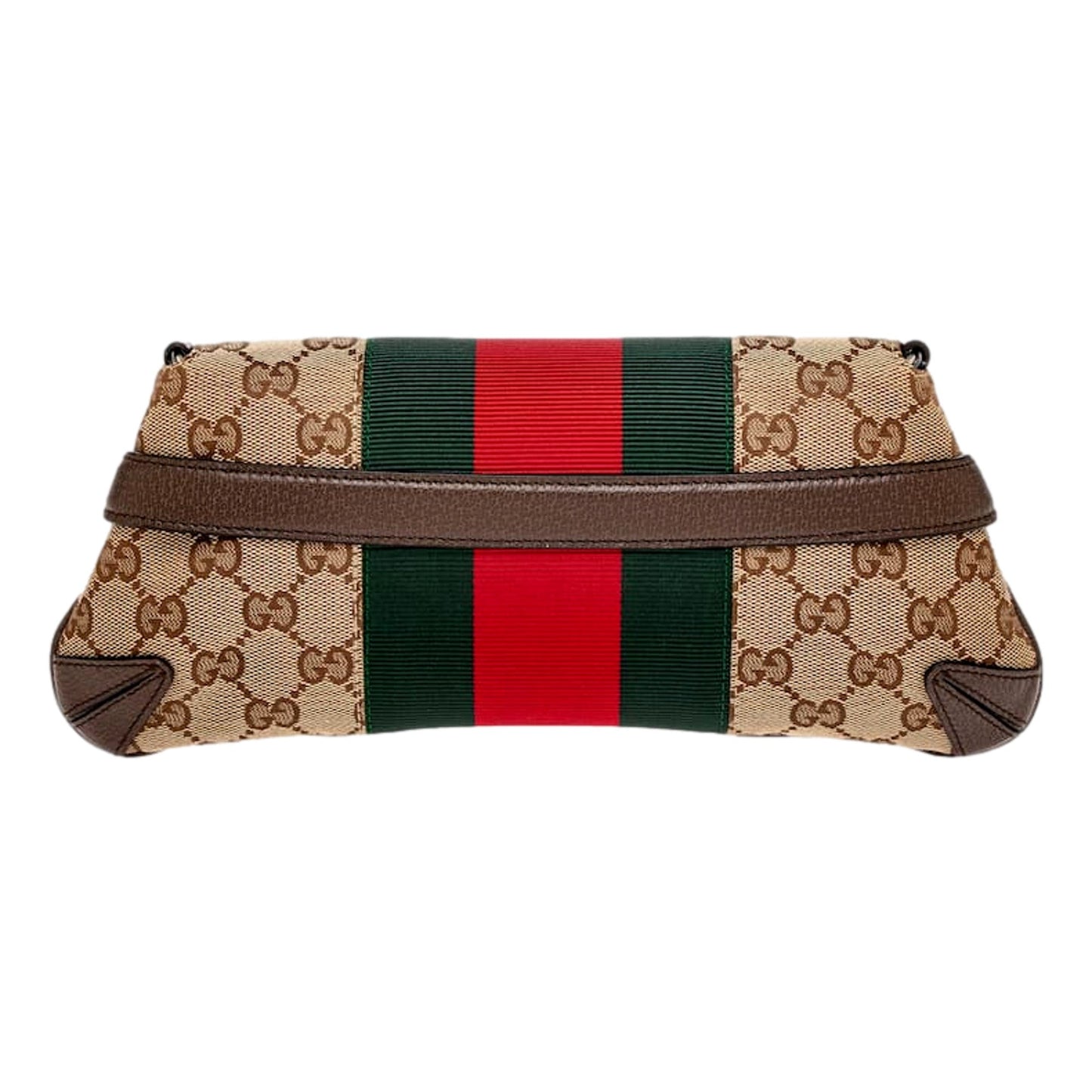 Gucci Horsebit Supreme Canvas Web Stripe Small Chain Shoulder Bag