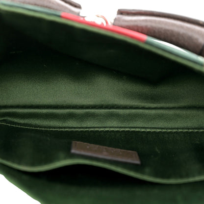 Gucci Horsebit Supreme Canvas Web Stripe Small Chain Shoulder Bag