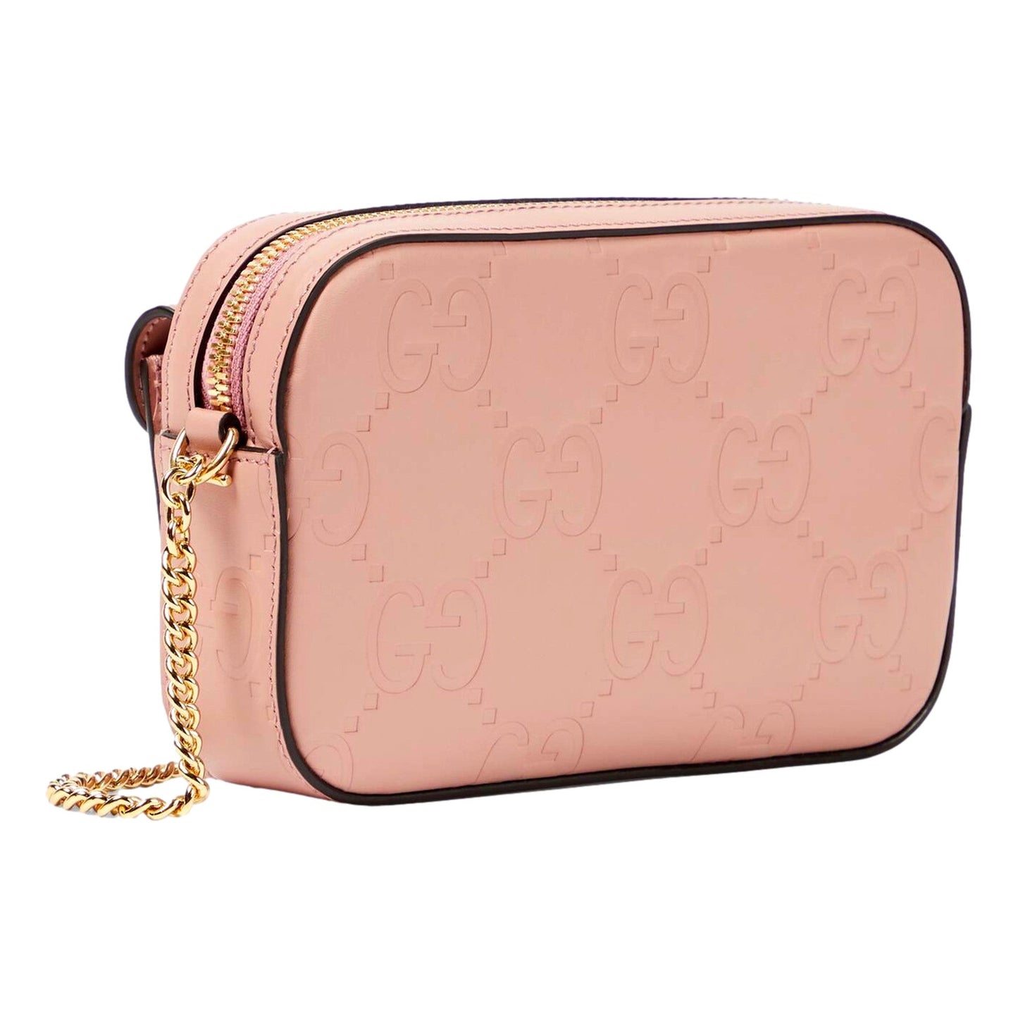 Gucci Gilbert Calfskin Mini Envelope Pink Crossbody Bag