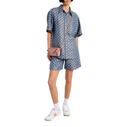 Gucci Gilbert Calfskin Mini Envelope Pink Crossbody Bag