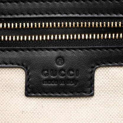 Gucci Ophidia Jumbo GG Matellase Medium Black Leather Tote