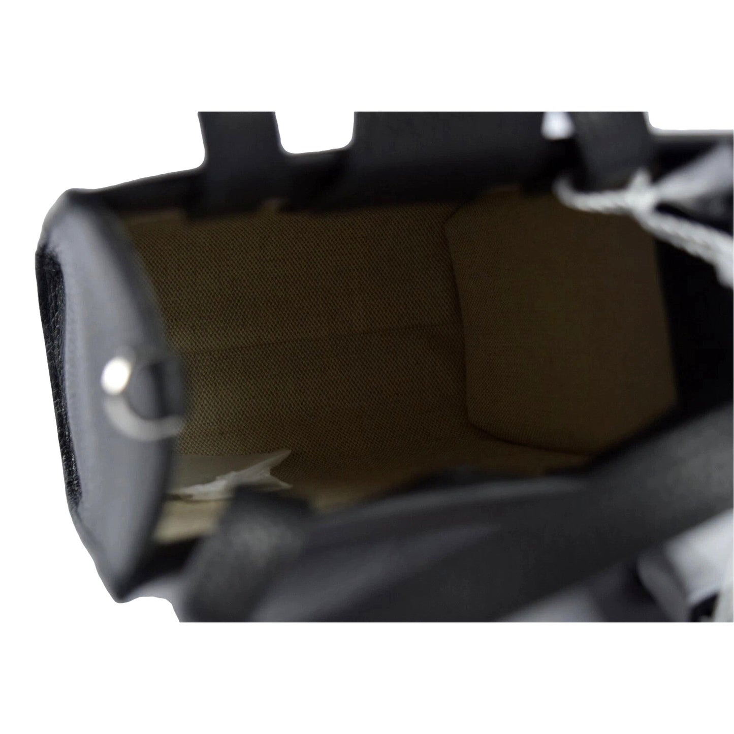 Jimmy Choo Black Leather Mini Shopper Handbag Crossbody Embossed Logo