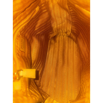 Prada Re-Edition Maize Yellow 1995 Chaîne Re-Nylon Tote Bag