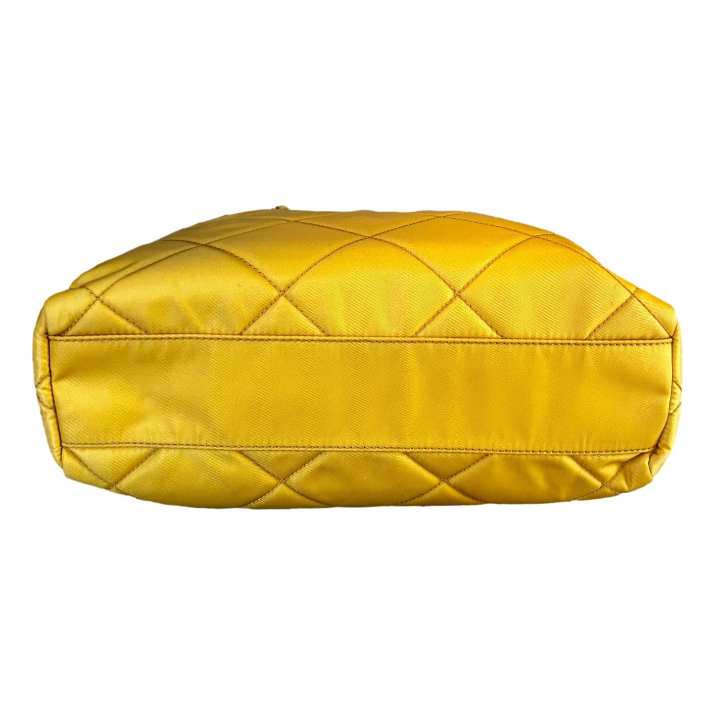 Prada Re-Edition Maize Yellow 1995 Chaîne Re-Nylon Tote Bag