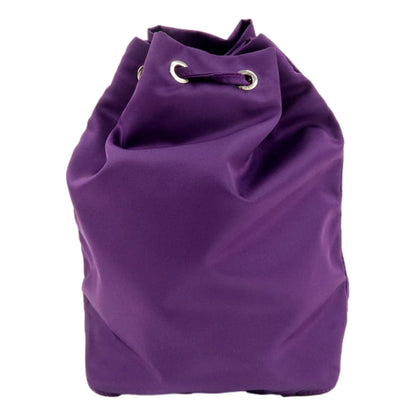 Prada UVA Purple Tessuto Nylon Triangle Logo Drawstring Bucket Bag