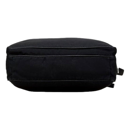 Prada Re-Nylon Black Nylon and Saffiano Large Crossbody Tote Bag