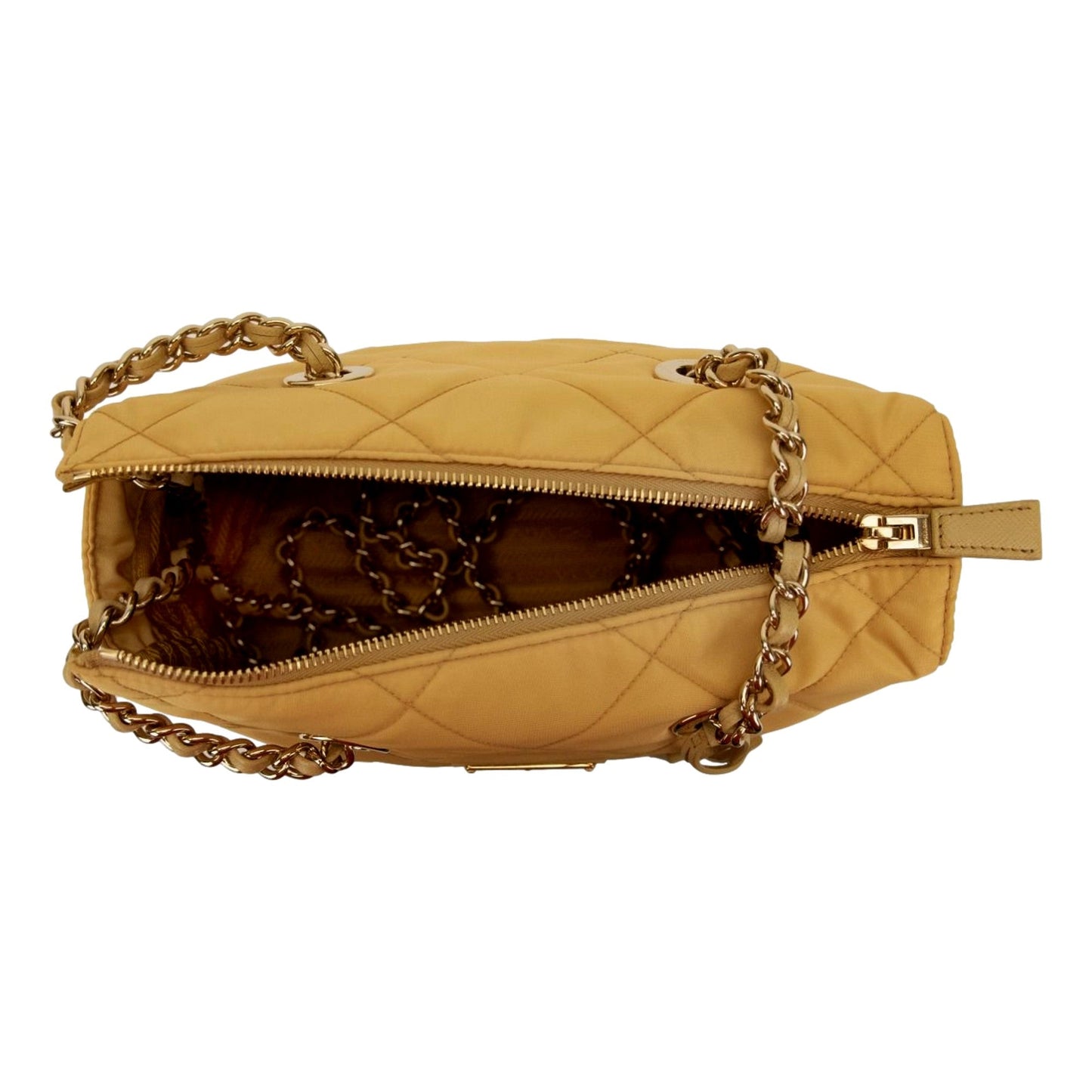 Prada Re-Edition Maize Yellow 1995 Chaîne Re-Nylon Tote Bag