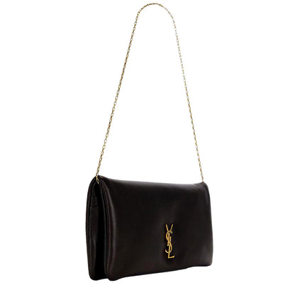 Saint Laurent YSL Mini Calypso Soft Leather Black Shoulder Bag